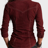 Mendy | Vintage πουκάμισο με φερμουάρ και τσέπες