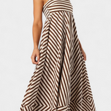 Ρόζ Μεταμορφώσιμο Σουρωτό Φόρεμα με Νυχτερινή Γοητεία