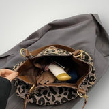 Λεονάρα | Τσάντα Tote με Λεοπάρ Πατίνα