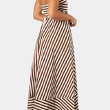 Ρόζ Μεταμορφώσιμο Σουρωτό Φόρεμα με Νυχτερινή Γοητεία