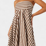 Ρόζ Μεταμορφώσιμο Σουρωτό Φόρεμα με Νυχτερινή Γοητεία