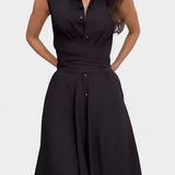 Meryl Πουκαμισοφόρεμα με Κουμπιά και Ρυθμιζόμενη Ζώνη