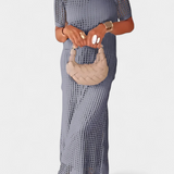 Φόρεμα Δύο Κομματιών Balbina με Λαιμόκοψη και Κοίλες Λεπτομέρειες