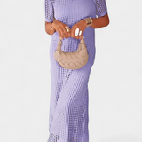 Φόρεμα Δύο Κομματιών Balbina με Λαιμόκοψη και Κοίλες Λεπτομέρειες