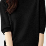 Eureka | 100% Μαλλί Μερινός Μπλούζα Crewneck Μισό Μανίκι