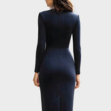 Αλυάνα | Ασύμμετρο Φόρεμα Midi με Λεπτομέρεια Φερμουάρ