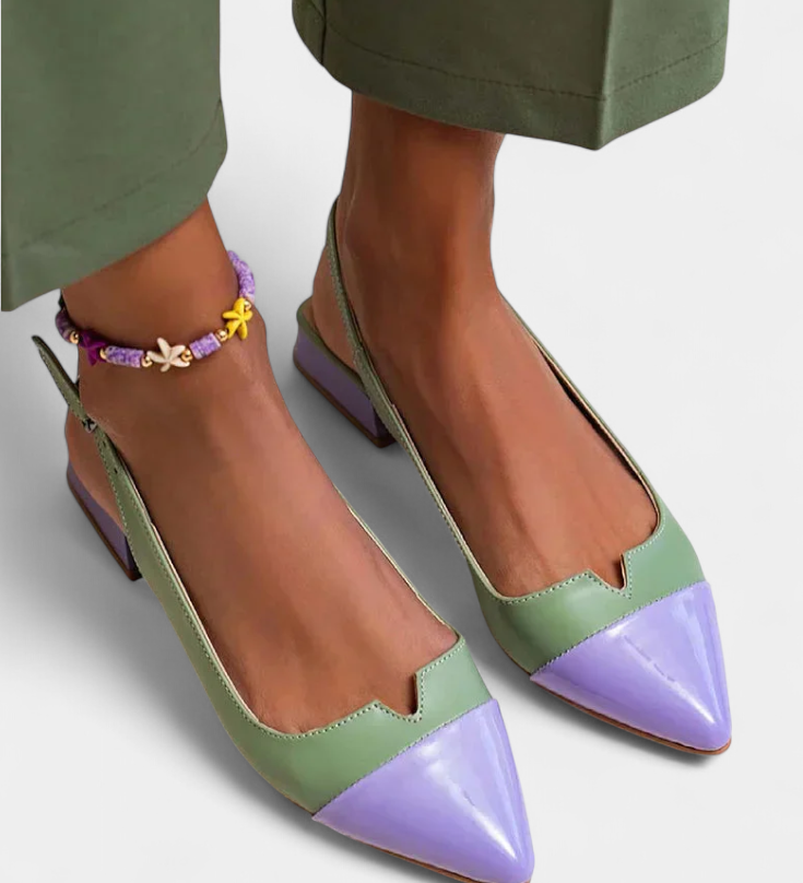 Γκράτσια Πολύχρωμα Μυτερά Σανδάλια