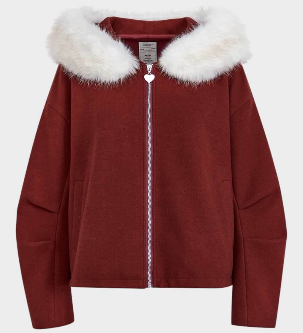 Rikke | Αποσπώμενο μπουφάν με γούνα από συνθετικό υλικό