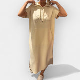 Βρυσηίδα – Άνετο Φόρεμα με Κουκούλα