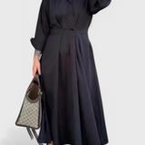 Celina Μακρύ Maxi Φόρεμα με πέτο