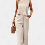 Lavinia Boho Σετ με Αέρινο Τοπ και Σορτς από Λινό και Βαμβάκι