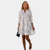 Theia - Κομψό και αέρινο φόρεμα-πουκάμισο