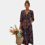 Leda - Μακρύ φόρεμα σε έθνικ στιλ