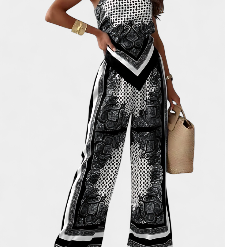 Leonie Σετ με Μοτίβο Paisley και Λουράκια