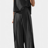 Lauren Σετ Δύο Τεμαχίων με Φαρδύ Παντελόνι