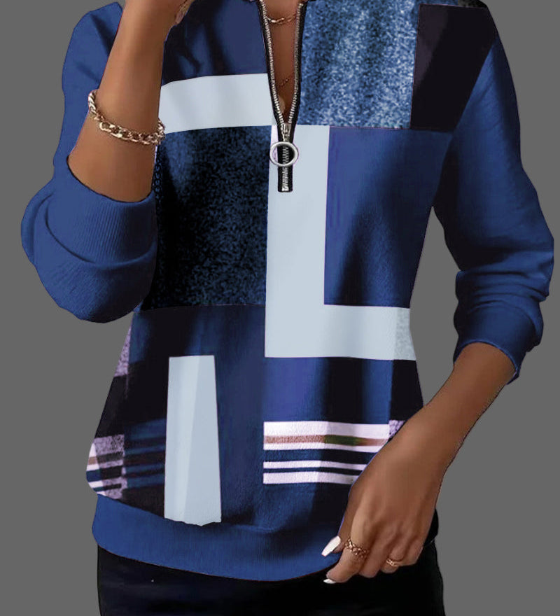 Laila | Φούτερ με μισό φερμουάρ (half-zip)