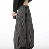 Kuro - Ριγέ Φαρδύ Παντελόνι (Striped Baggy Pants)