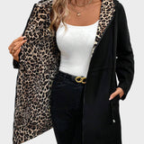 Dionissia | Αναστρέψιμο Μπουφάν με Καπέλο και Λεοπάρ Πατρόν