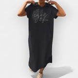 Βρυσηίδα – Άνετο Φόρεμα με Κουκούλα