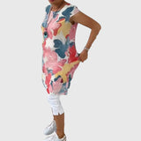 Ρέα - Καθημερινό φλοράλ φόρεμα