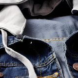 Καρόλυν - Κομψό Τζάκετ Τζιν με Κουκούλα για Γυναίκες