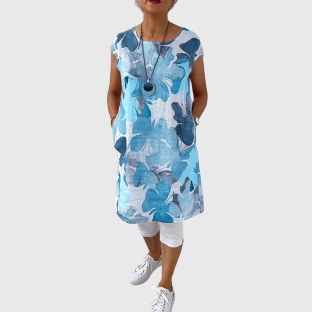 Ρέα - Καθημερινό φλοράλ φόρεμα