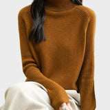 Fritz | 100% Μαλλί Μερίνο Ραγκλάν Πουλόβερ Με Ψηλό Λαιμό