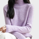 Fritz | 100% Μαλλί Μερίνο Ραγκλάν Πουλόβερ Με Ψηλό Λαιμό