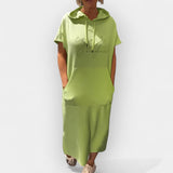 Βρυσηίδα – Άνετο Φόρεμα με Κουκούλα