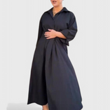 Celina Μακρύ Maxi Φόρεμα με πέτο