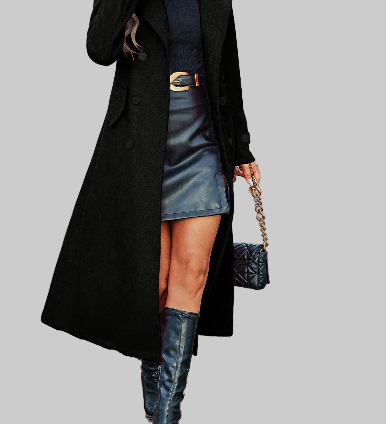 Mila διπλόφαρδο μάλλινο παλτό