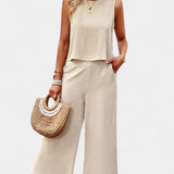 Lavinia Boho Σετ με Αέρινο Τοπ και Σορτς από Λινό και Βαμβάκι