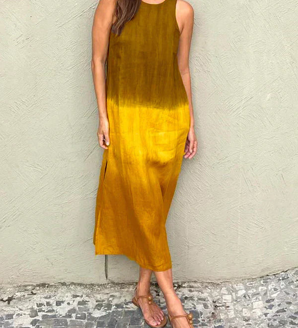 AMALIA | Μακρύ φόρεμα με φυσικό στυλ και άνεση για κάθε περίσταση