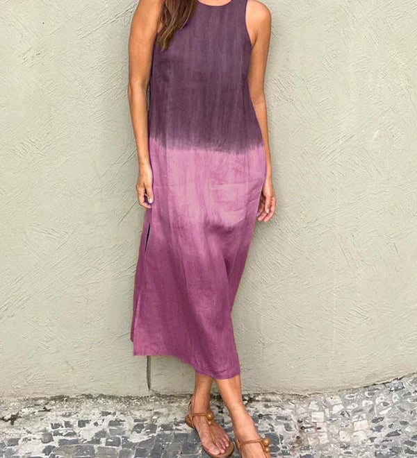 AMALIA | Μακρύ φόρεμα με φυσικό στυλ και άνεση για κάθε περίσταση