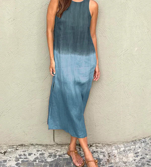 AMALIA | Μακρύ φόρεμα με φυσικό στυλ και άνεση για κάθε περίσταση