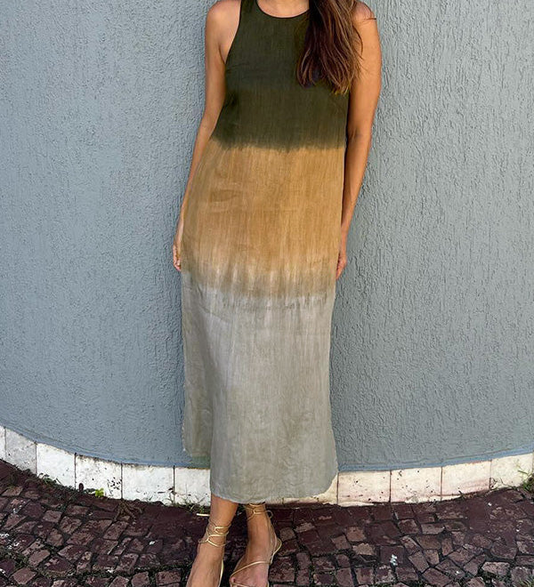 AMALIA | Μακρύ φόρεμα με φυσικό στυλ και άνεση για κάθε περίσταση