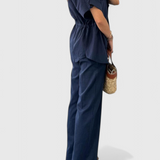 Lani Χαλαρό Σετ Δύο Τεμαχίων με Πουκάμισο και Παντελόνι