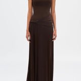 Eranda Μαξί Φόρεμα από Διχτυωτό Ντραπέ