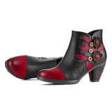 Μπρούκλιν - Ρετρό Μποέμ Λουλουδάτο Στυλ Μποτάκια (Retro Boho Floral Charm Ankle Boots)