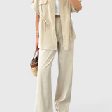 Lani Χαλαρό Σετ Δύο Τεμαχίων με Πουκάμισο και Παντελόνι