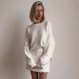 Απαλό λουλουδάτο πουλόβερ