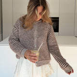 Μαλακό πουλόβερ με ρίγες