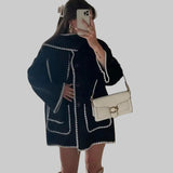 Cora Μεγάλο Μάλλινο Μπουφάν με Κασκόλ