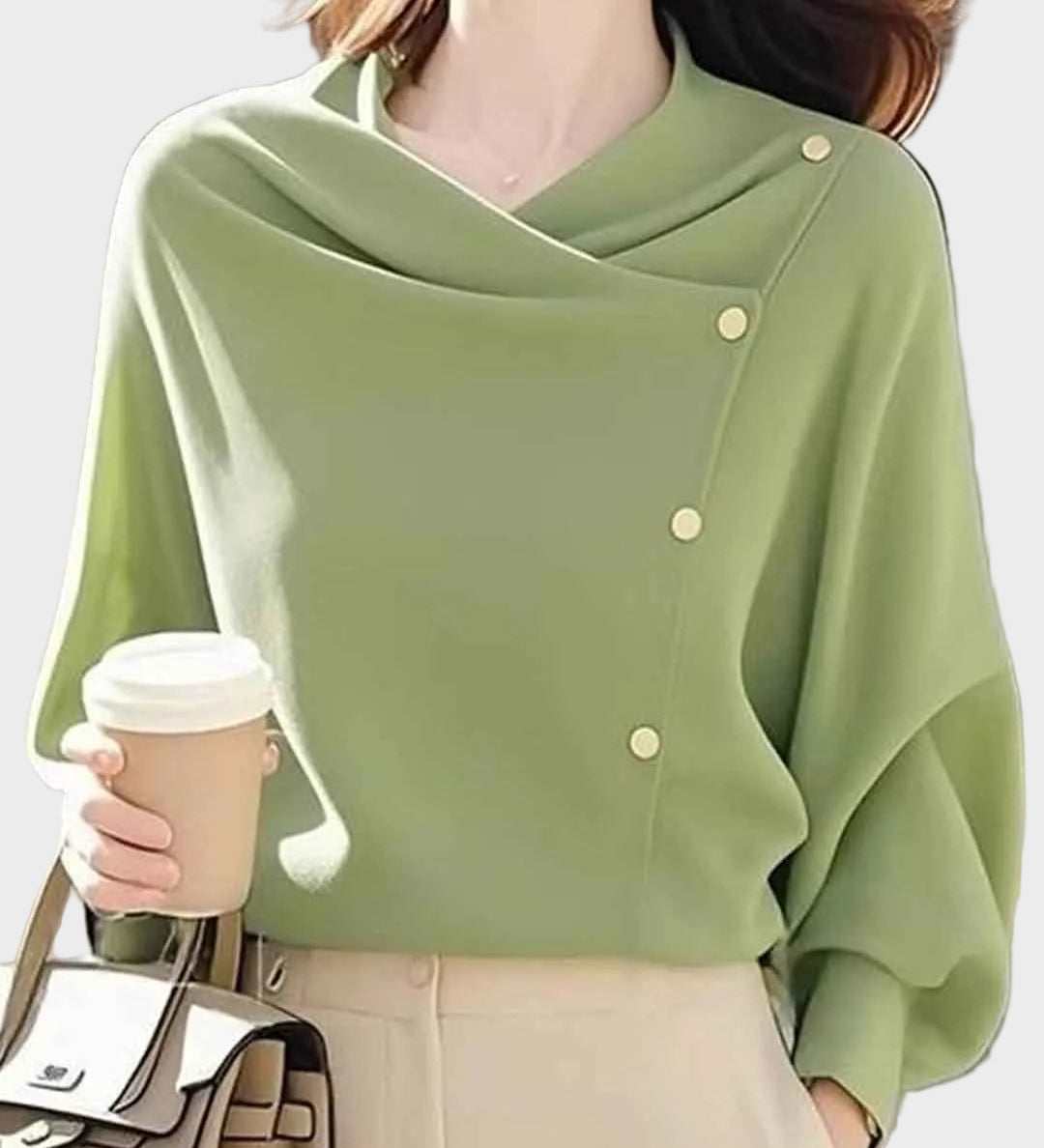 Brianna - Πλεκτή μπλούζα σε άνετη γραμμή και μονόχρωμο σχέδιο (Loose Swing Solid Color Knitted Top)