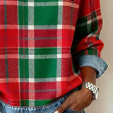 Ivy | Φούτερ με καρό μπαλώματα