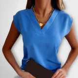 Γυναικείο Καλοκαιρινό Τοπ με V Ντεκολτέ και Άνετα Μανίκια