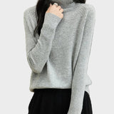 Fritz | 100% Μαλλί Μερίνο Ραγκλάν Πουλόβερ Με Ψηλό Λαιμό