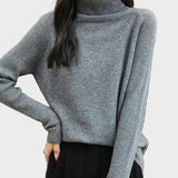 Fritz | 100% Μαλλί Μερίνο Ραγκλάν Πουλόβερ Με Ψηλό Λαιμό