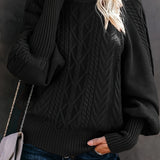 Hayden Liora | Άνετο Πλεκτό Μπλουζάκι Μακρύ Μανίκι