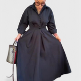 Celina Μακρύ Maxi Φόρεμα με πέτο